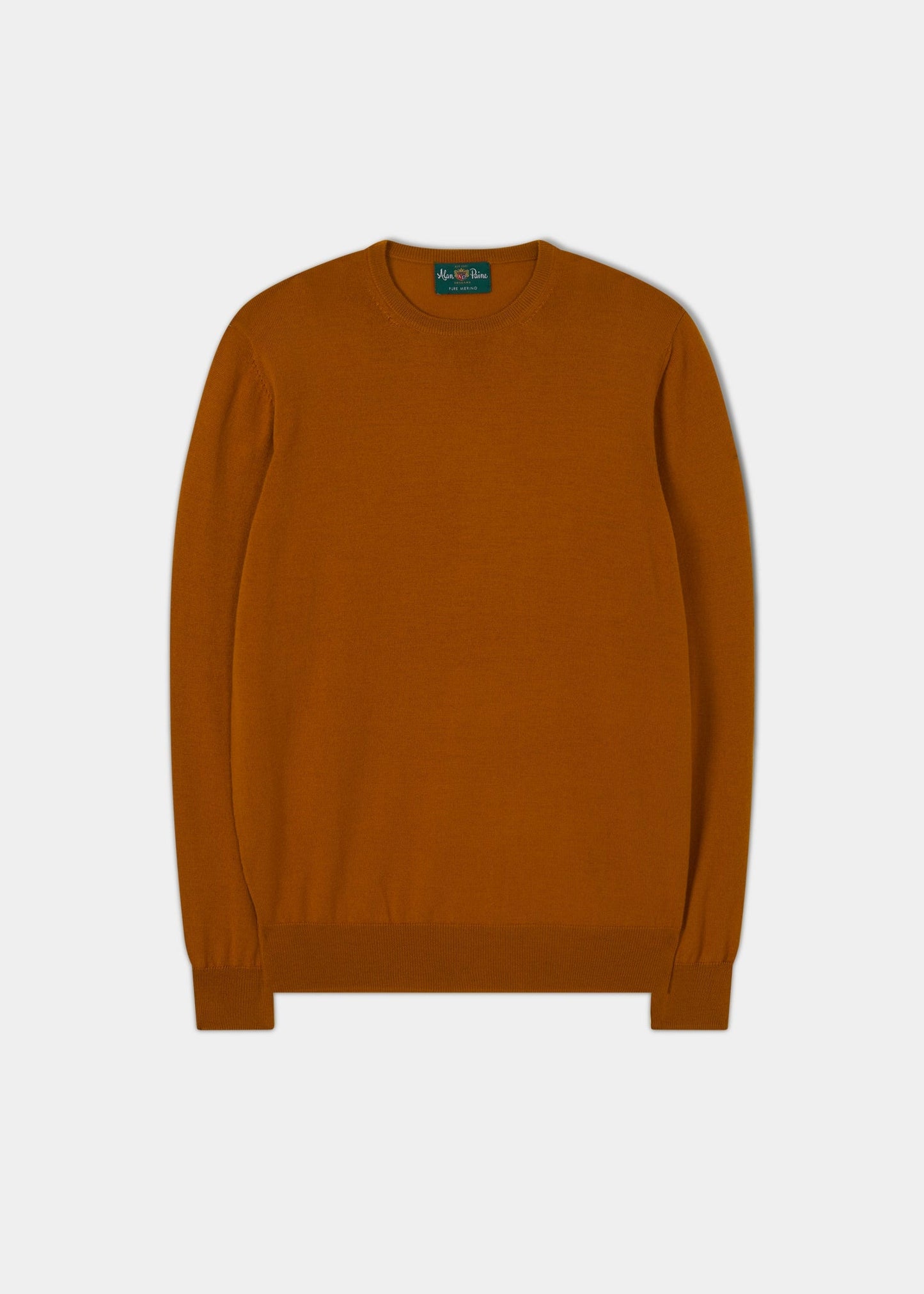 Radstone Men's Merino Wool Jumper in Antelope - Regular Fit