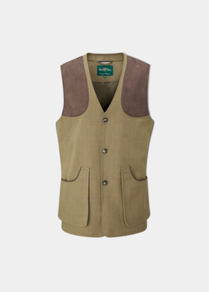 Axford Men's Waterproof Lightweight Shooting Waistcoat In Aspen - Shooting Fit