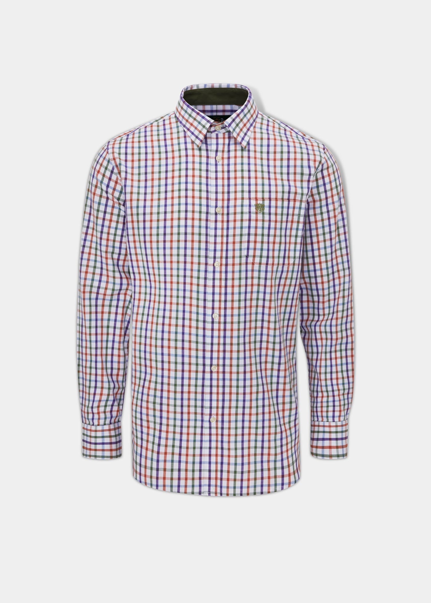 Aylesbury Men's Check Shirt In Rust