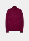 Bunbury Geelong Wool Roll Neck Jumper in Claret