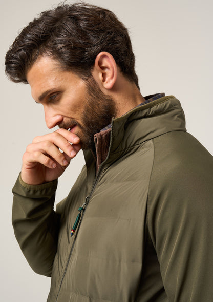 Calsall Men's Hybrid Jacket In Olive