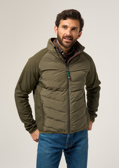 Calsall Men's Hybrid Jacket In Olive