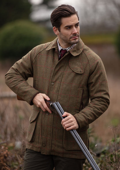 Combrook Men's Waterproof Tweed Coat In Sage