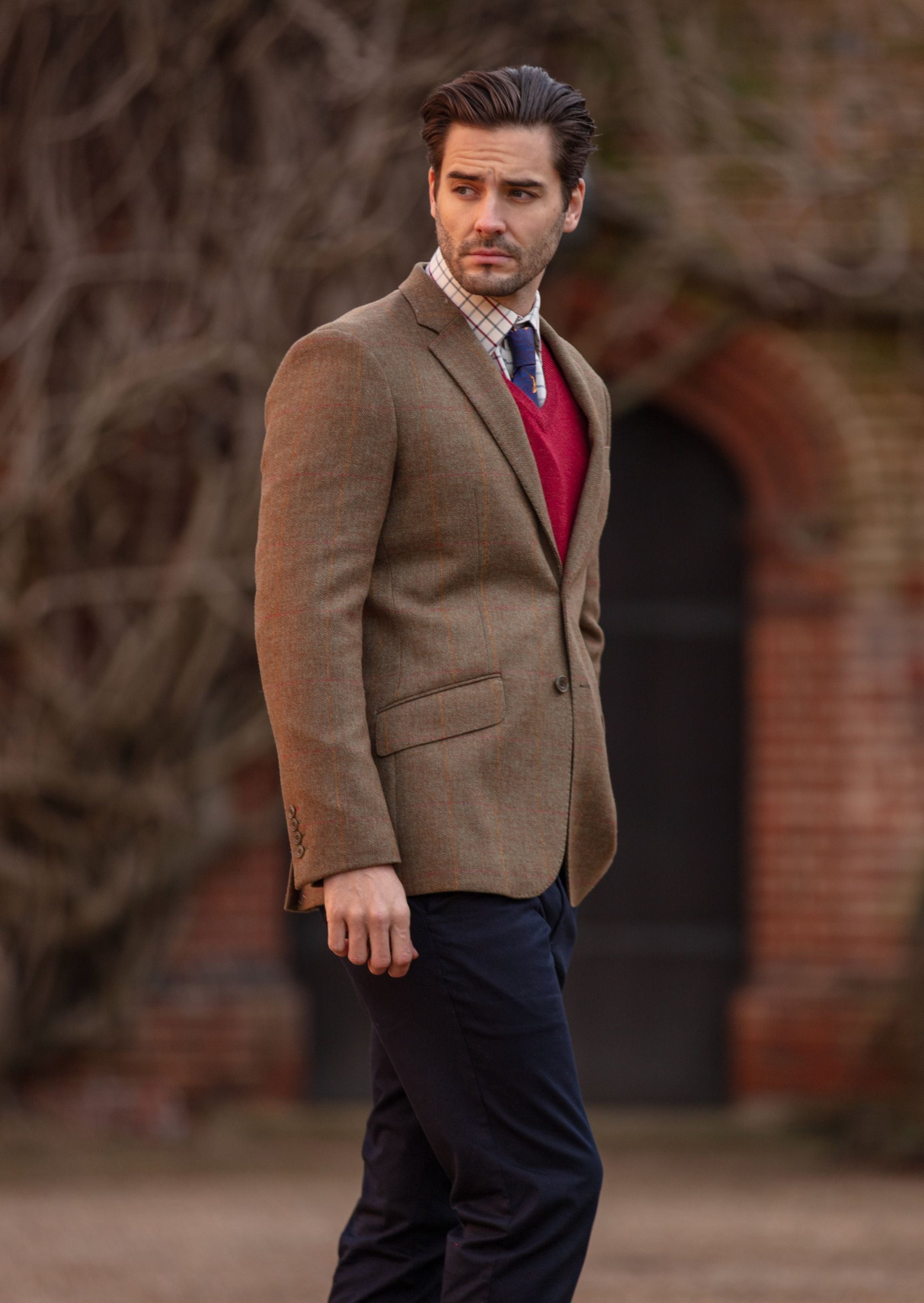 Combrook Men's Tweed Sports Blazer In Hawthorn