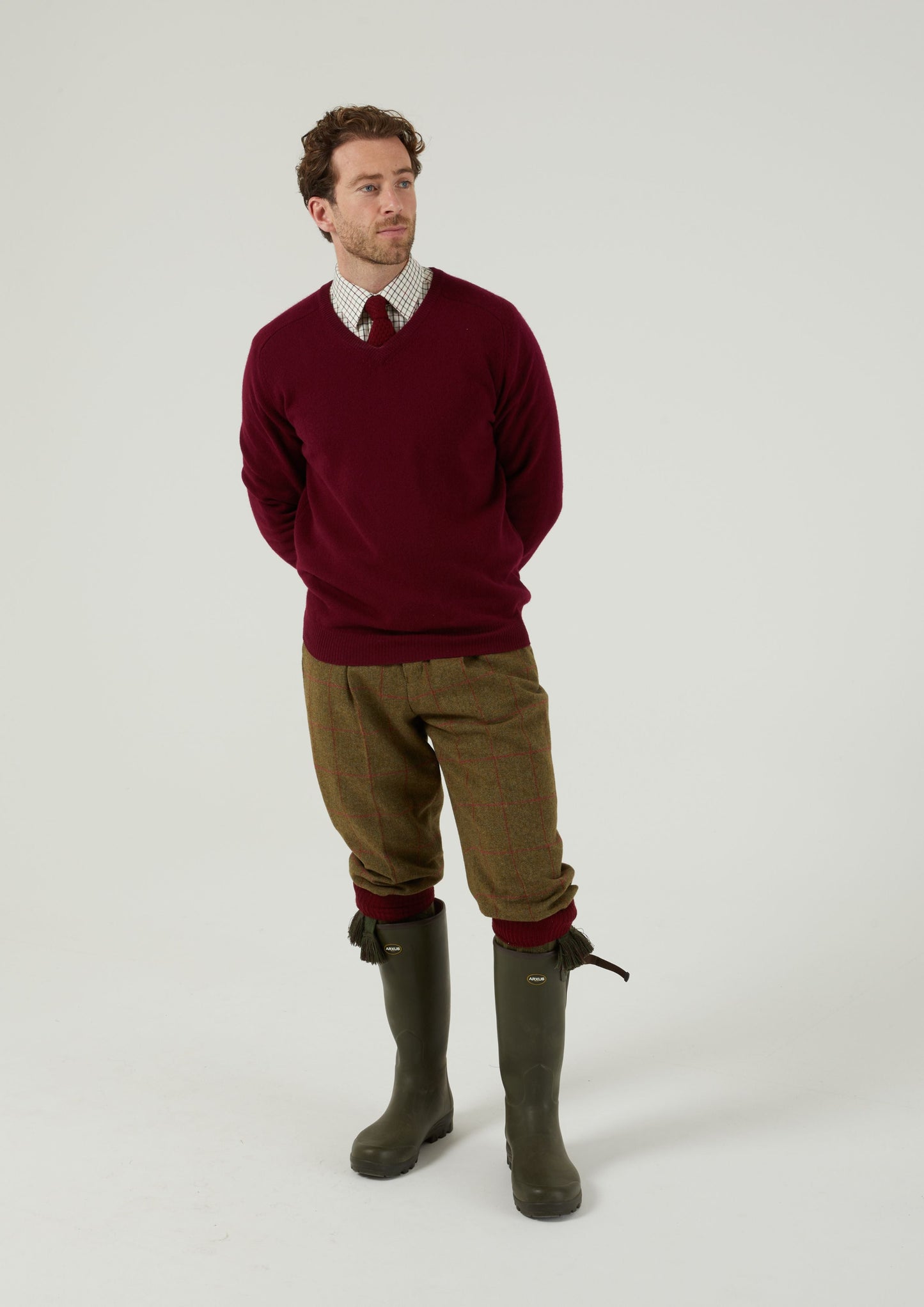 Combrook Men's Tweed Shooting Breeks In Sage