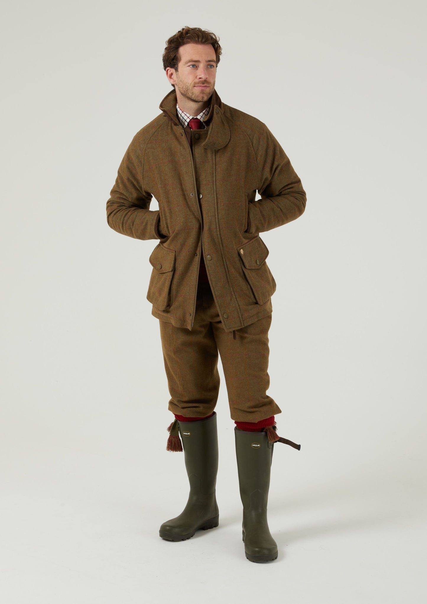 Combrook Men's Waterproof Tweed Coat In Hawthorn