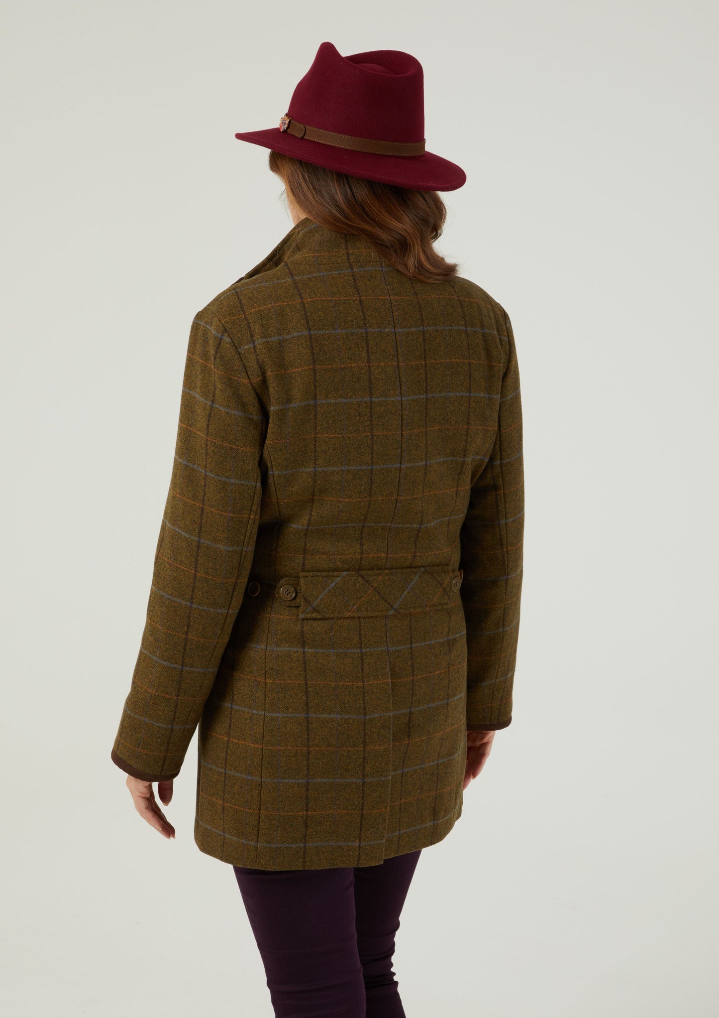 Combrook Ladies Tweed Field Jacket In Hazel