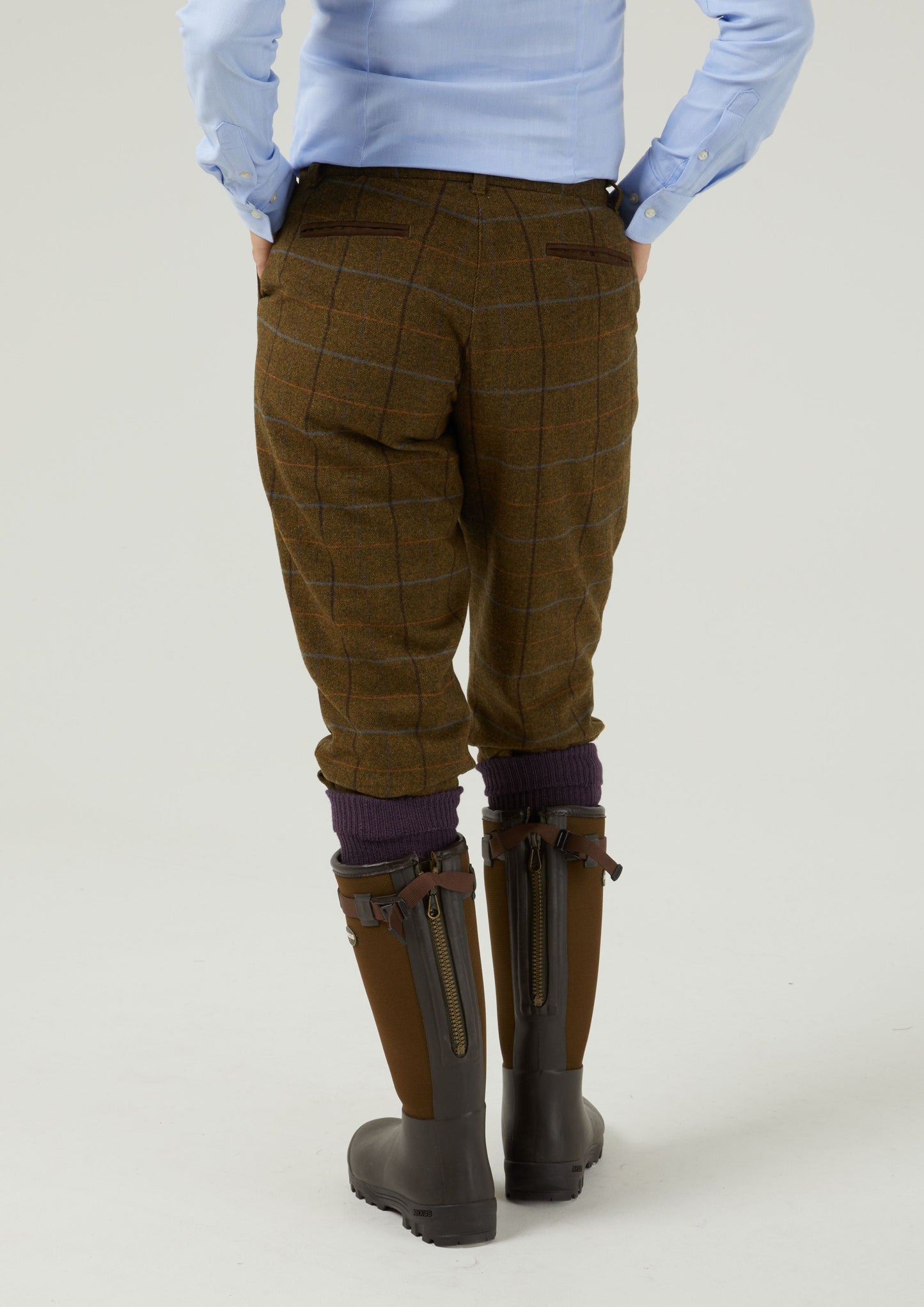 Combrook Ladies Tweed Breeks In Hazel