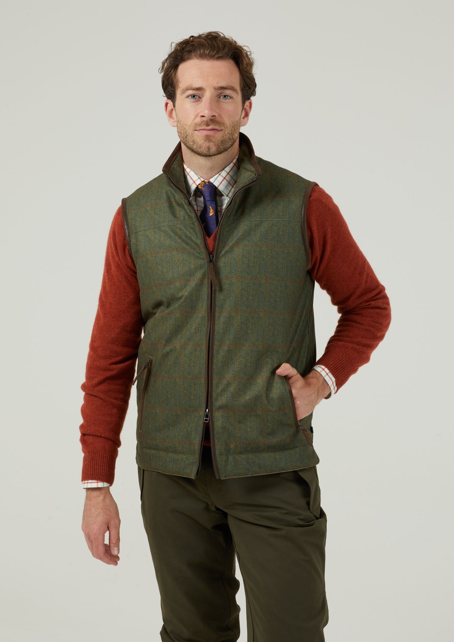 Didsmere Men's Gilet In Olive