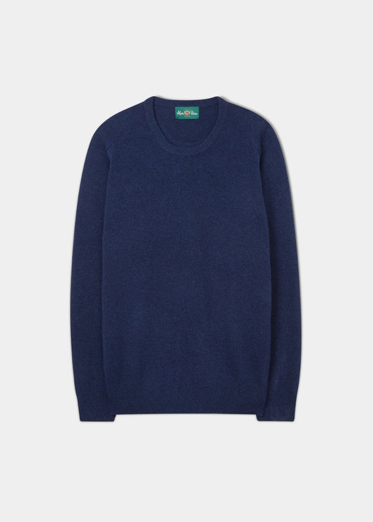 Dorset Men's Lambswool Jumper in Indigo