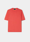 Fairbourne Short Sleeve Cotton Crew Neck In Coral