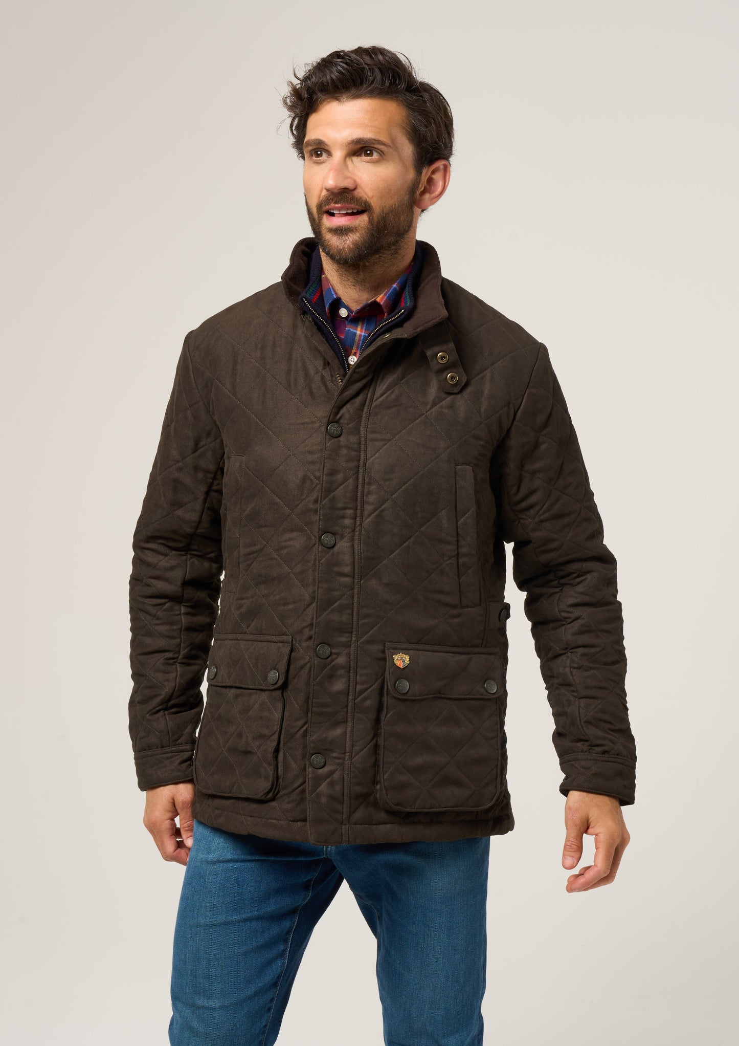 Felwell Men's Quilted Jacket In Olive