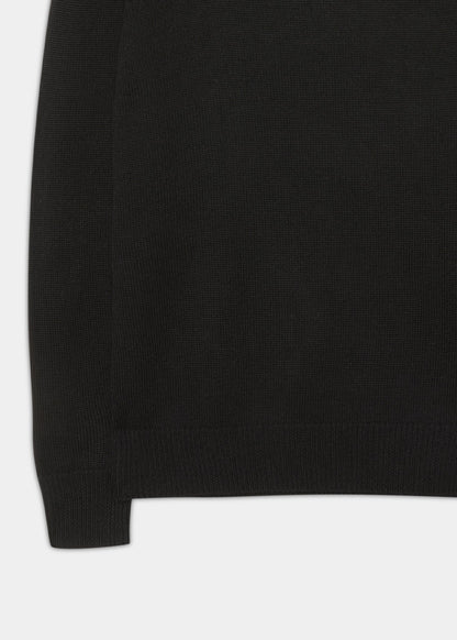 Fordwich Rolled Collar Jumper In Black