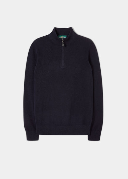 Geelong-Half-Zip-jumper-Navy