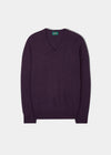 Hampshire Lambswool Jumper in Elderberry - Classic Fit