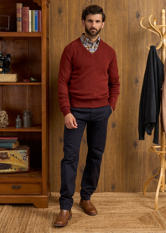 Hampshire Lambswool Jumper in Sienna