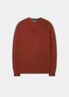 Hampshire Lambswool Jumper in Ember 