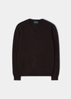 Kilsyth Men's Lambswool Jumper in Cocoa - Regular Fit