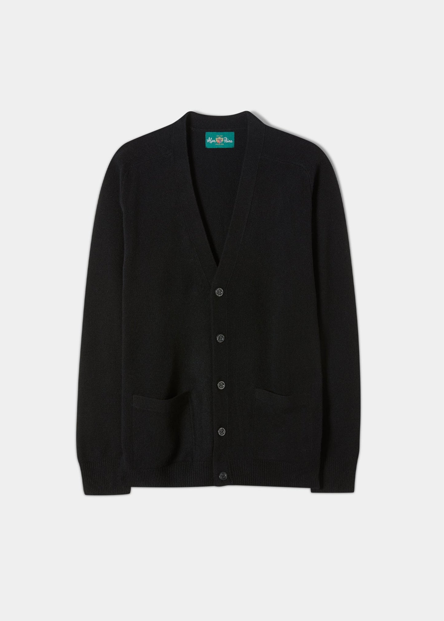 Lambswool-Cardigan-Black