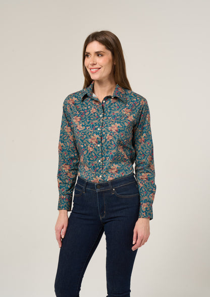 Lawen Ladies Printed Cotton Shirt 