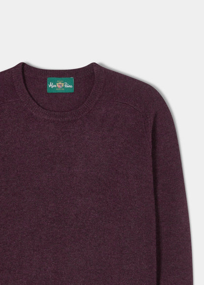 Lenzie-Lambswool-Black-Grape-Jumper