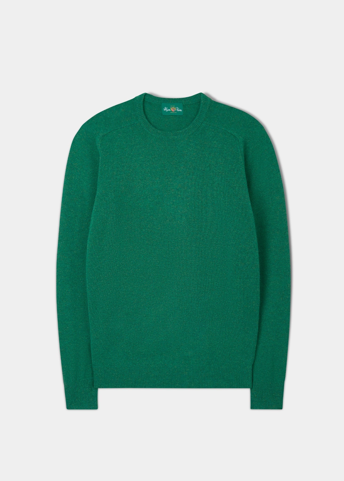 Lenzie Men's Lambswool Jumper In Courgette - Regular Fit