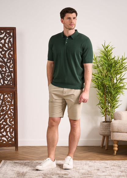 Mens Cotton Polo Shirt Green