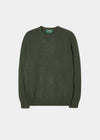 Men's Geelong Crew Neck Jumper In Loden