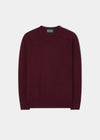 Lambswool Crew Neck Jumper in Rosso