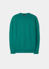 Men's Lambswool Crew Neck Jumper in Shamrock - Classic Fit