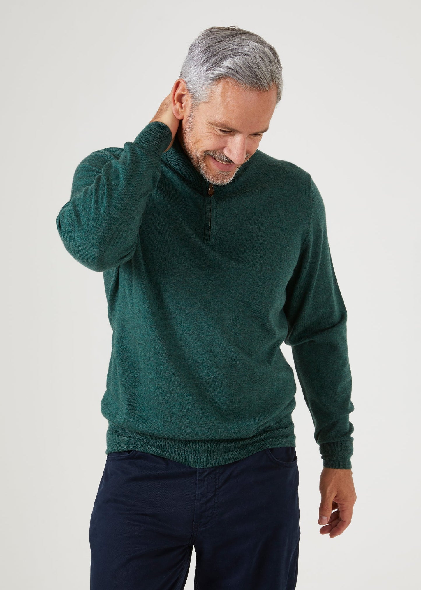 Mens-Merino-Wool-Half-Zip-Jumper