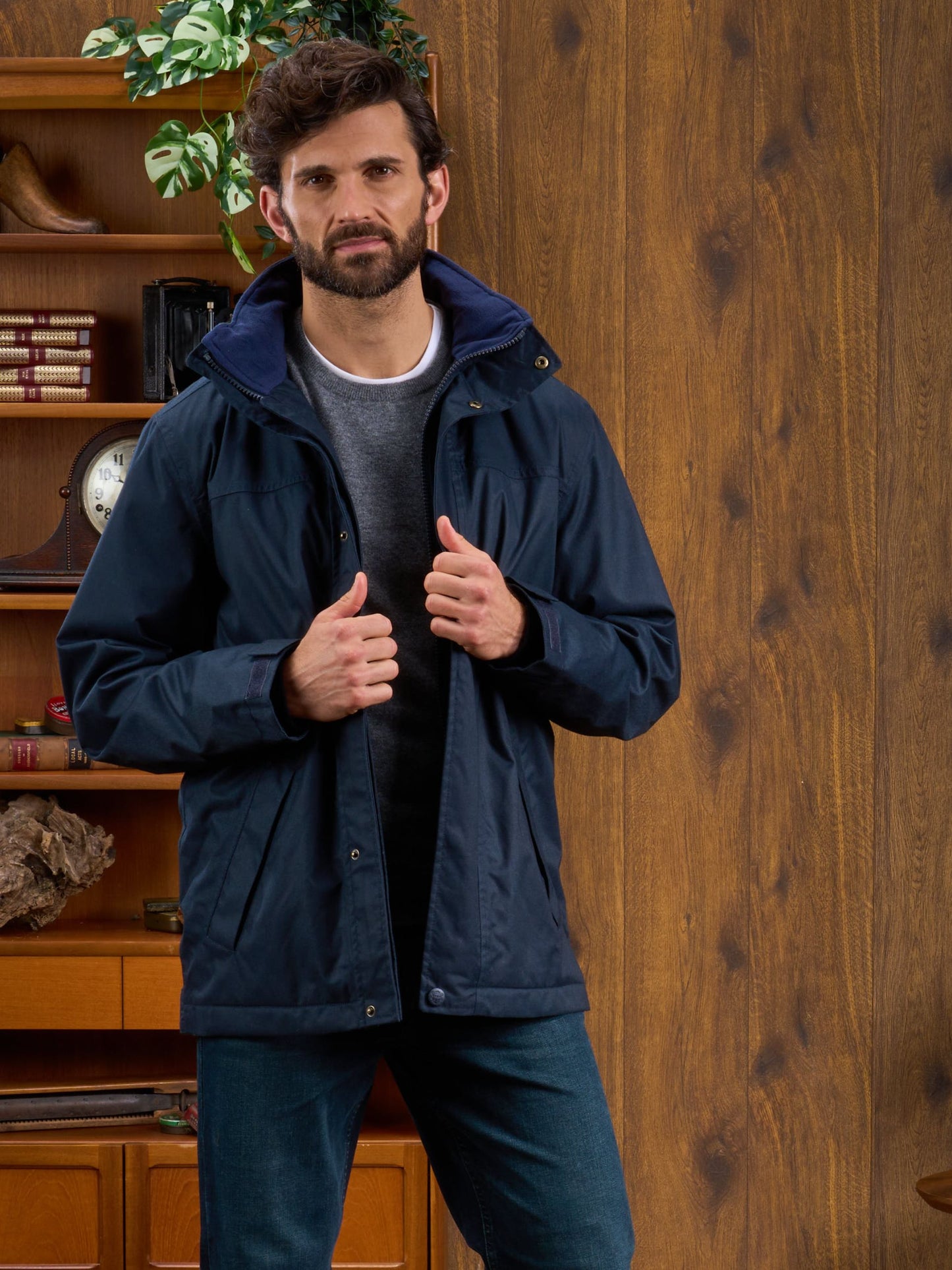 Waterproof Weekend Coat In Navy