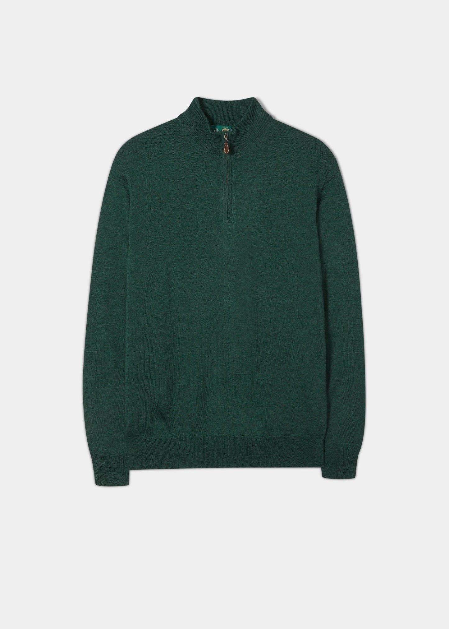 Merino-Wool-Half-Zip-Jumper-Hunter