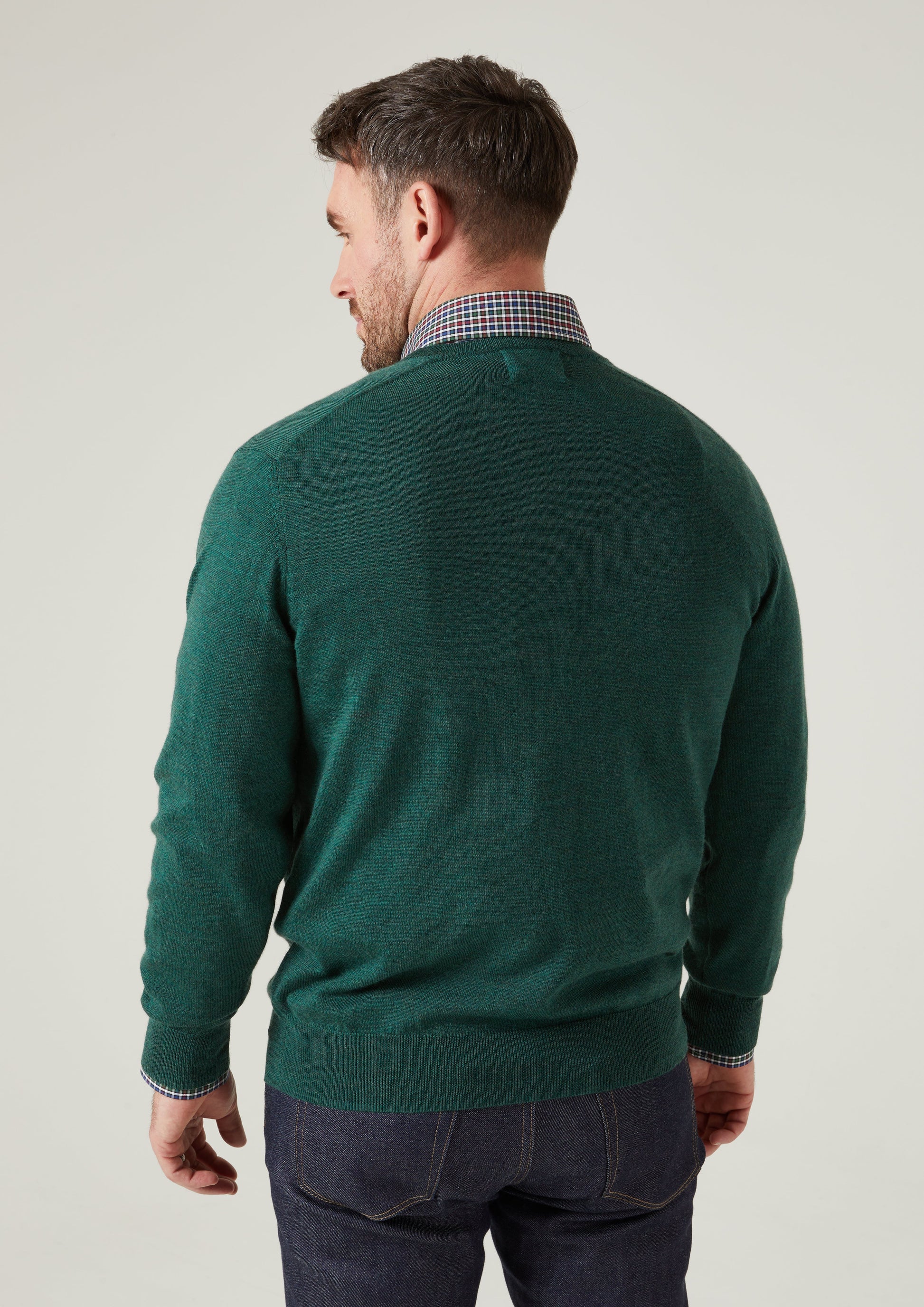 Millbreck Merino Wool Jumper in Hunter