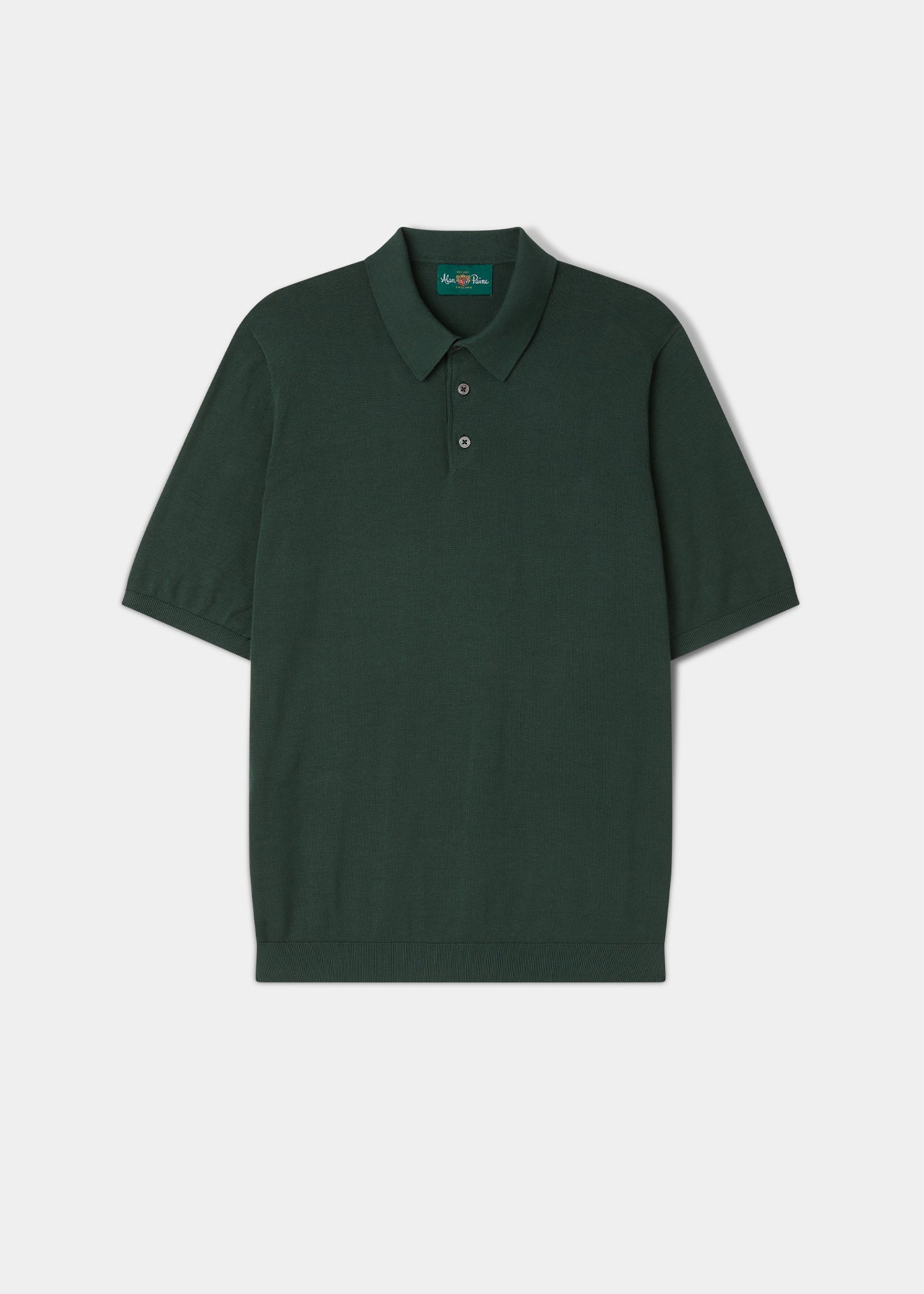 Paignton Cotton Polo Shirt In Alan Paine Green