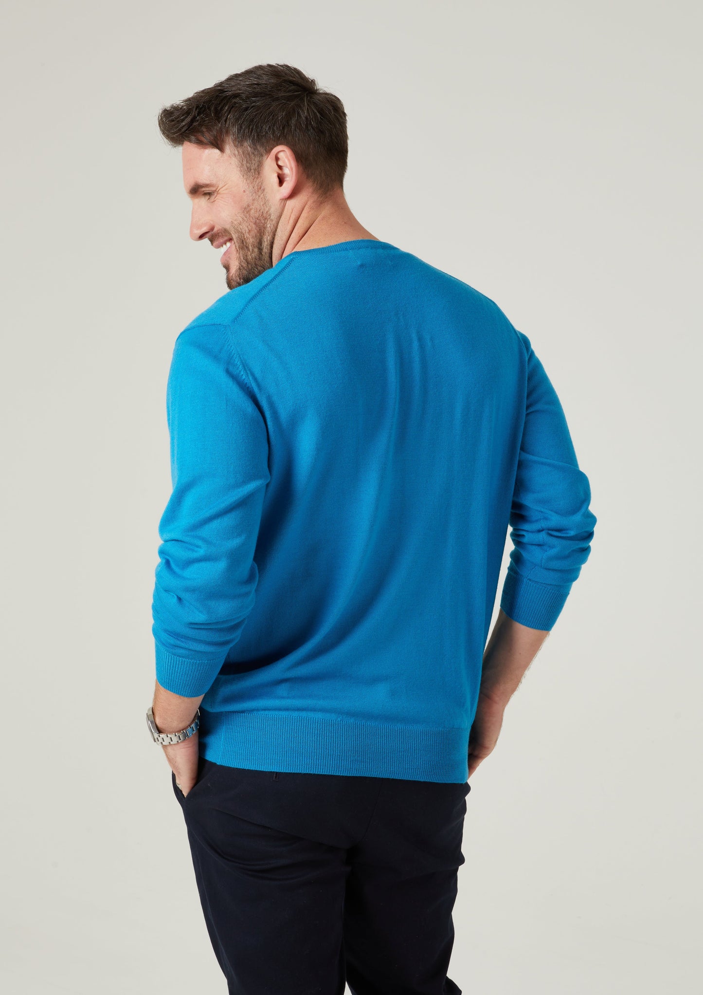 Radstone Men's Merino Wool Jumper in Zircon