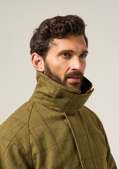 Rutland Tweed Shooting Coat In Lichen