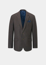 Surrey Tweed Lined Blazer In Bramble