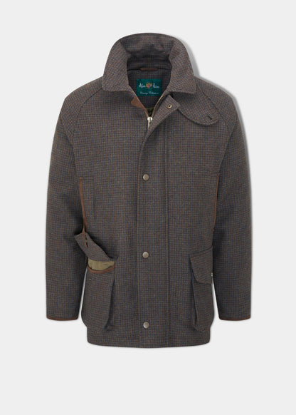 Surrey Waterproof Tweed Coat In Bramble