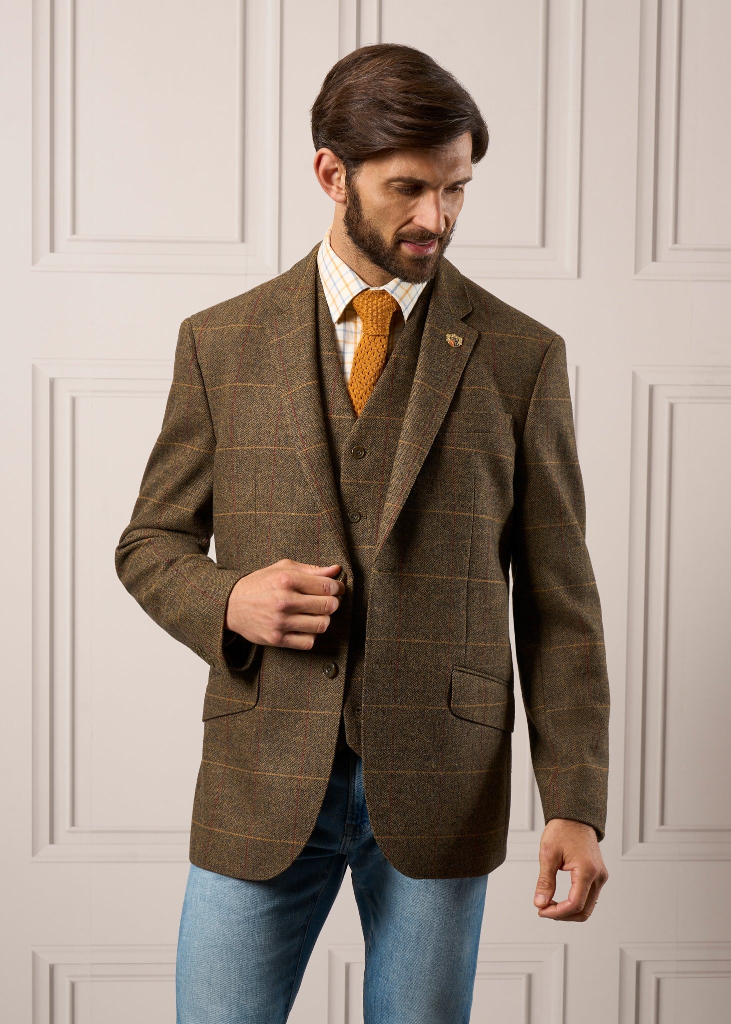 Tweed-Waistcoat-Mens-Combrook-Teak