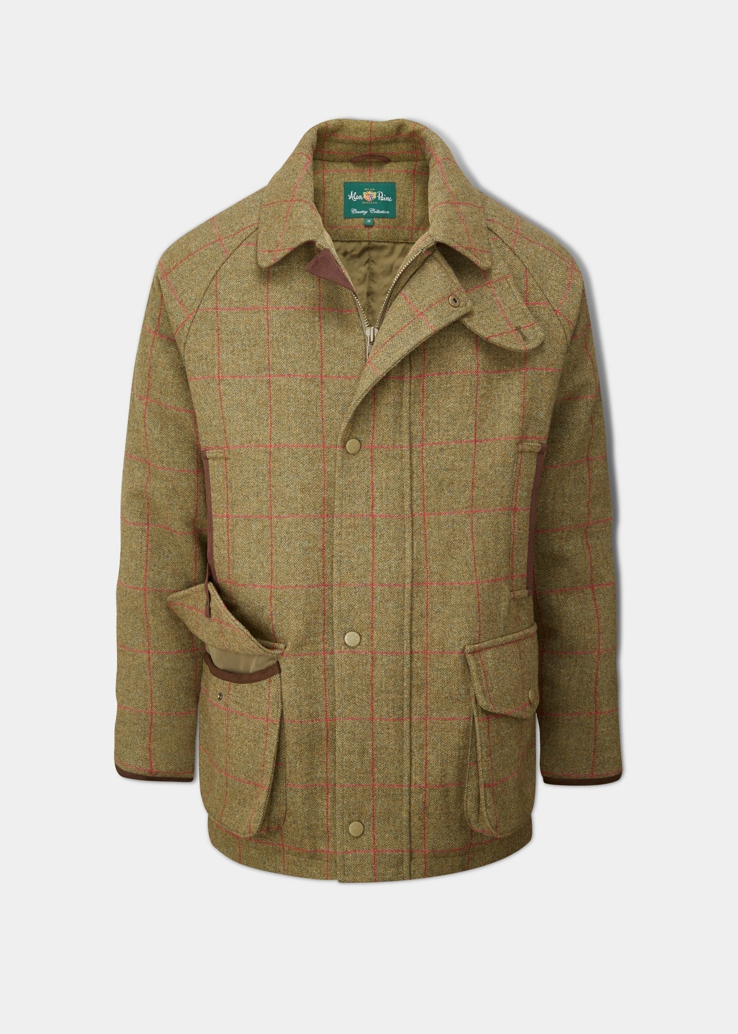 Combrook Men's Waterproof Tweed Coat In Sage