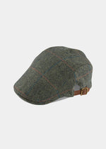 Combrook Unisex Tweed Country Cap In Spruce