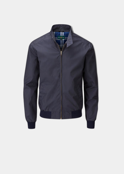 Cotton bomber jacket in navy from 100% cotton.