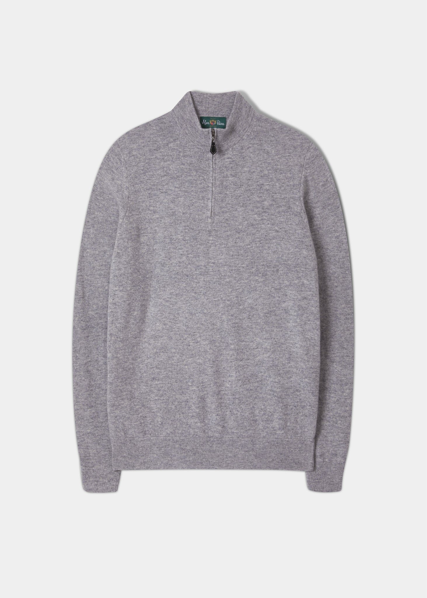 Cairns Geelong Wool 1/4 Zip Jumper in Silver 