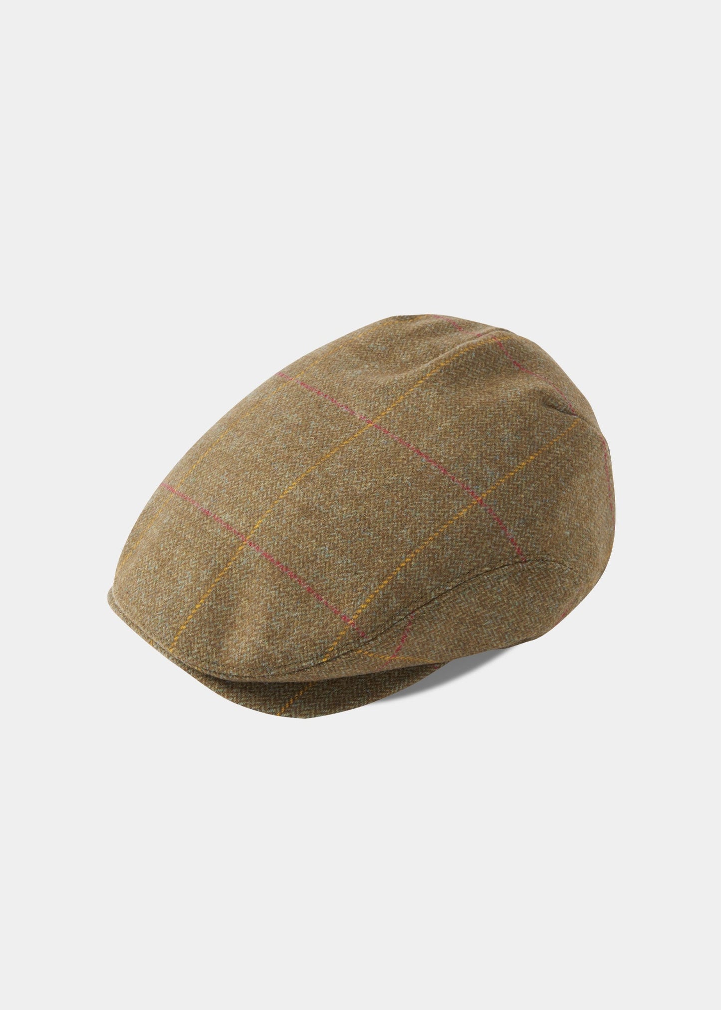 Combrook Men's Extended Peak Tweed Flat Cap In Hawthorn Success Active