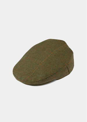 Combrook men's tweed shooting cap in maple