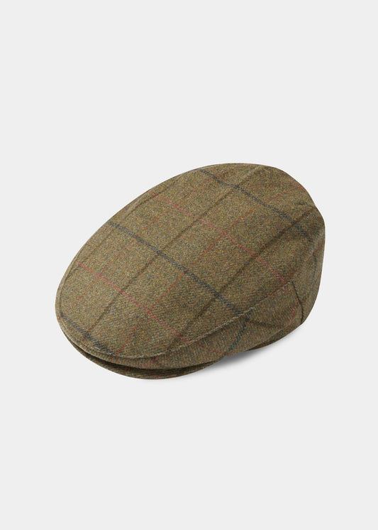 Combrook Men's Tweed Flat Cap In Thyme