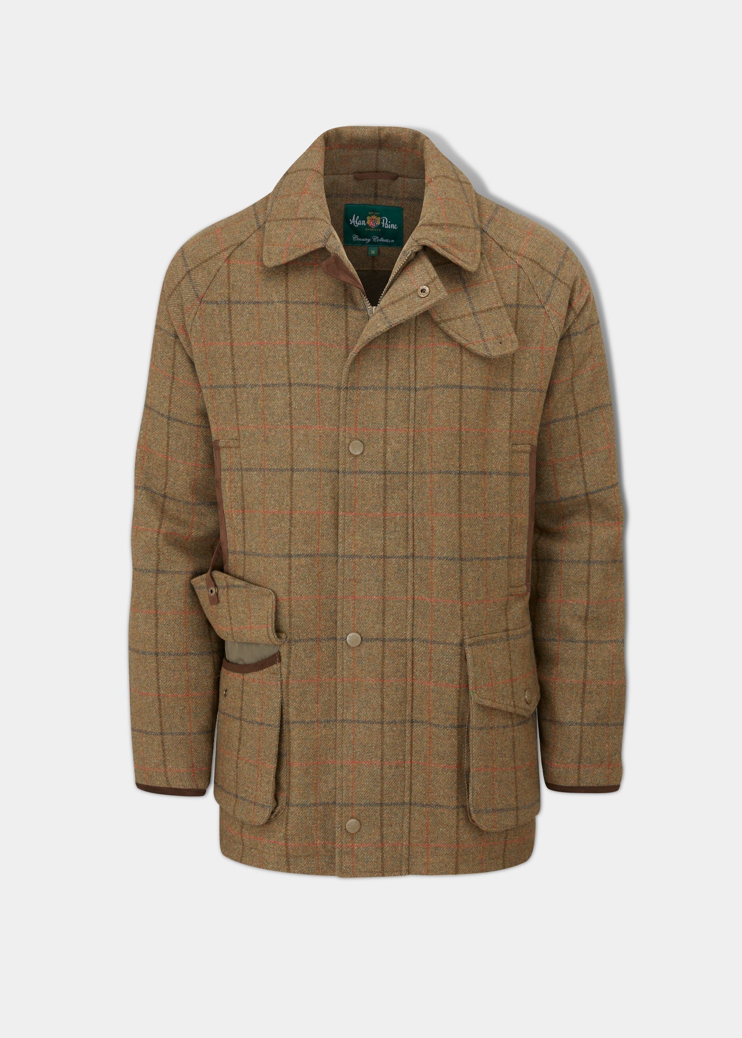 Combrook Men's Waterproof Tweed Coat In Thyme