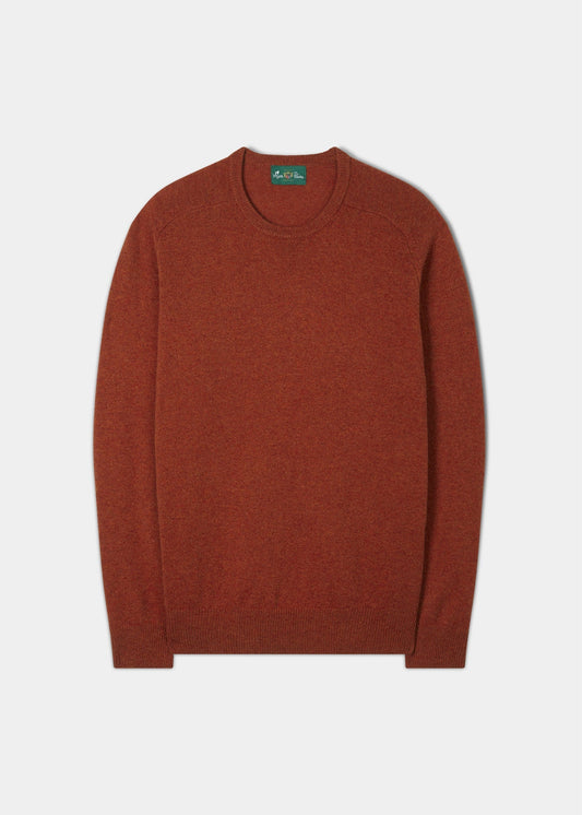 Dorset Men's Lambswool Jumper in Ember - Classic Fit