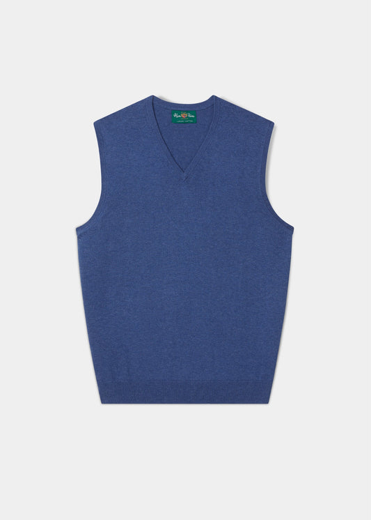 Ellerby Cotton Cashmere Slipover In Indigo